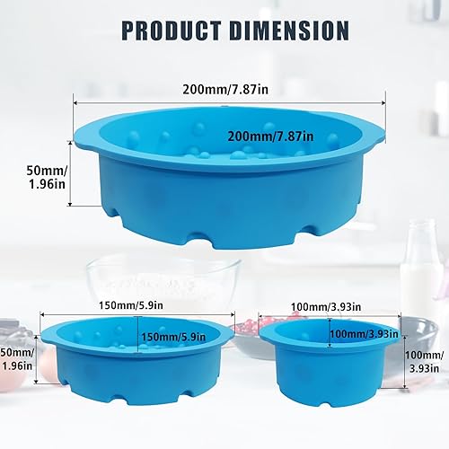 Miniatura 3 de 3 moldes de silicona para pasteles, moldes de silicona para hornear comidas caseras, moldes reutilizables en forma de corazón arco iris, moldes para