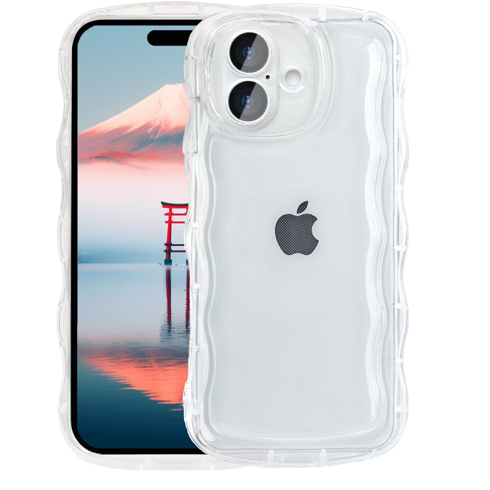 Amazon.co.jp: AVETUL iPhone 17 ケース クリア ウェーブ アイフォン17