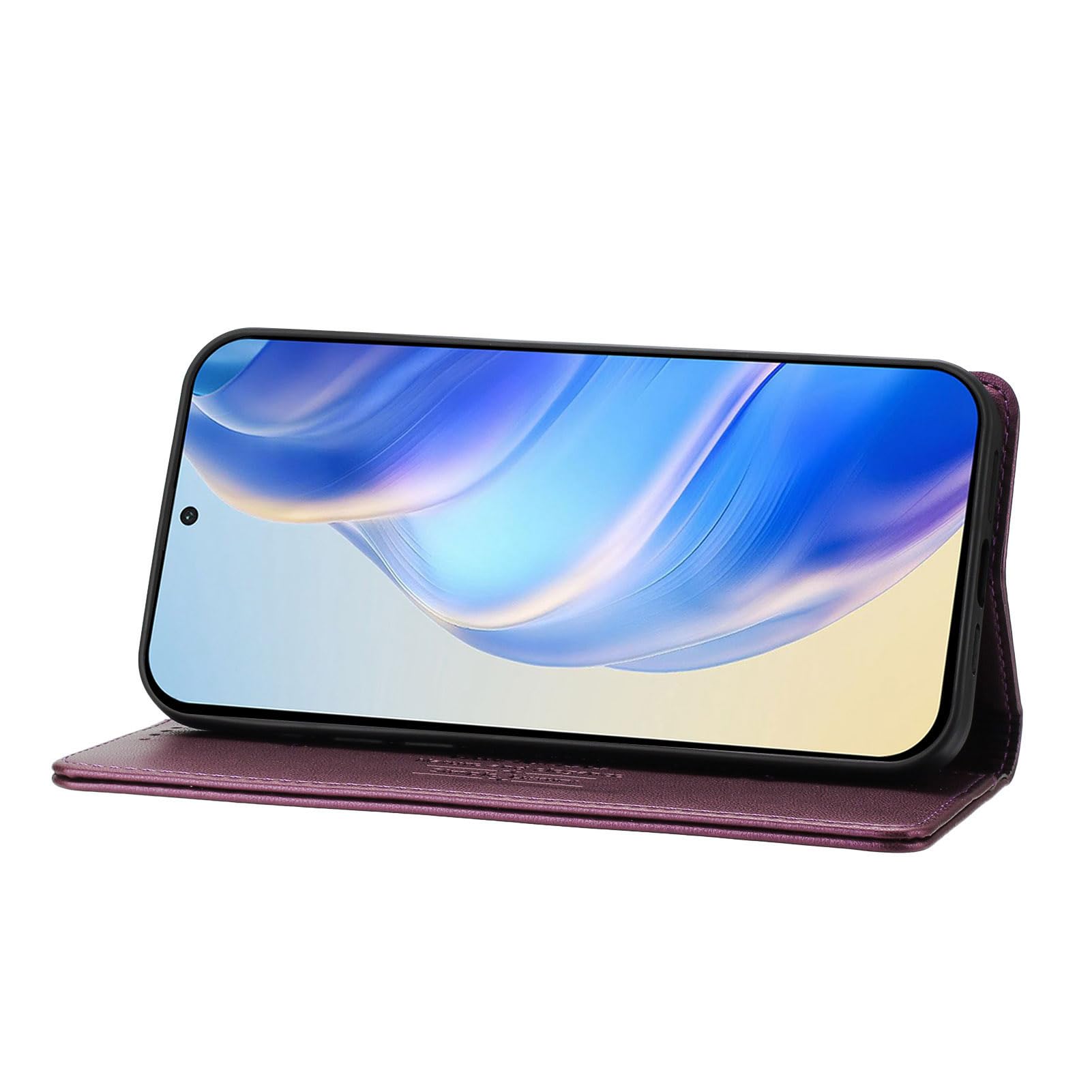 SEAHAI Cuero Funda Para Motorola Moto G34 5G / Moto G45 5G Billetera Estuche, Carcasa Con Tarjetero/Cierre Magnético/Suporte/Bloqueo RFID, Ultradelgado Cartera Flip Cover Case - Azul