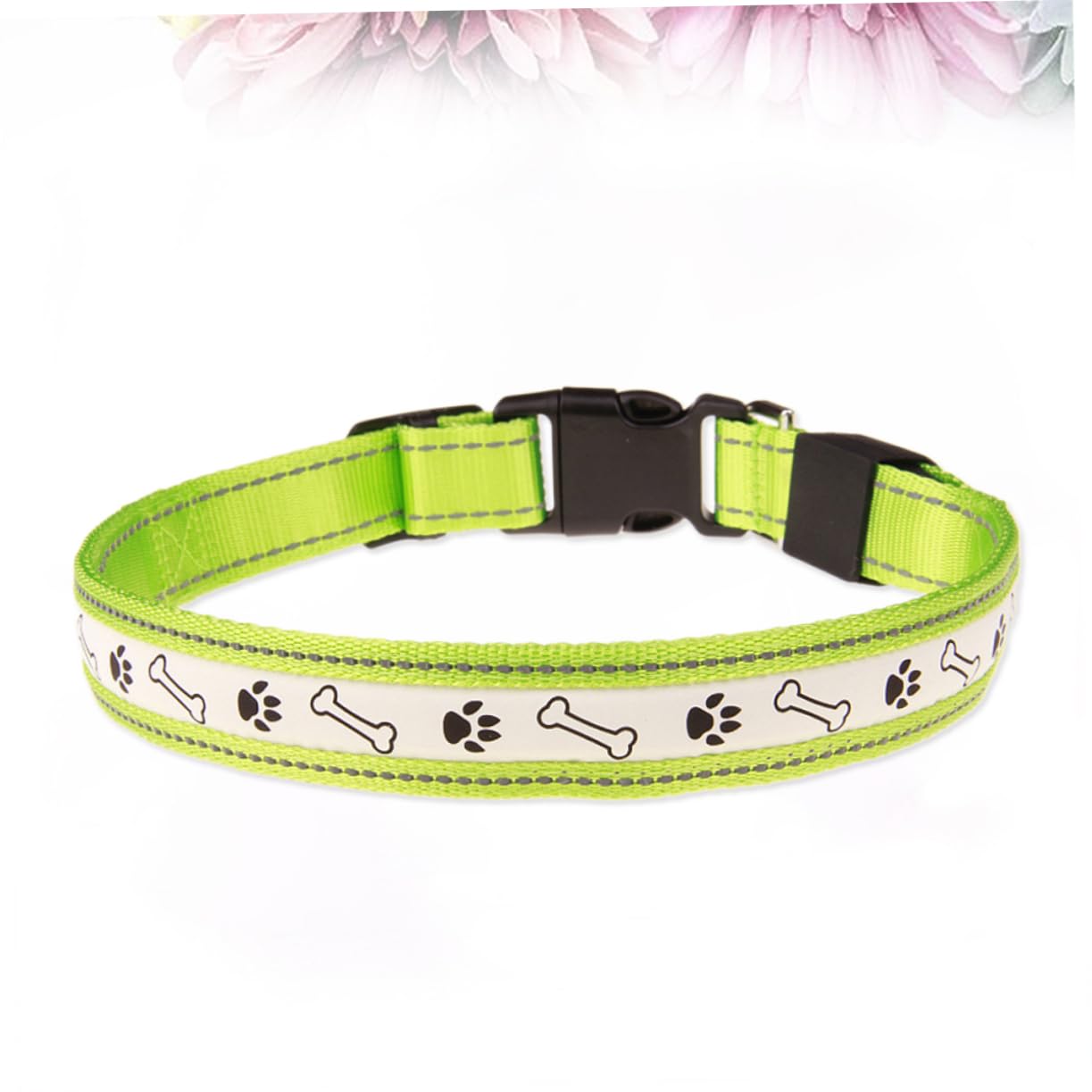 Didiseaon 3pièces Collier LED Fluo Rechargeable pour Chien Accessoire De Sécurité Lumineux pour Promenades Nocturnes Vert