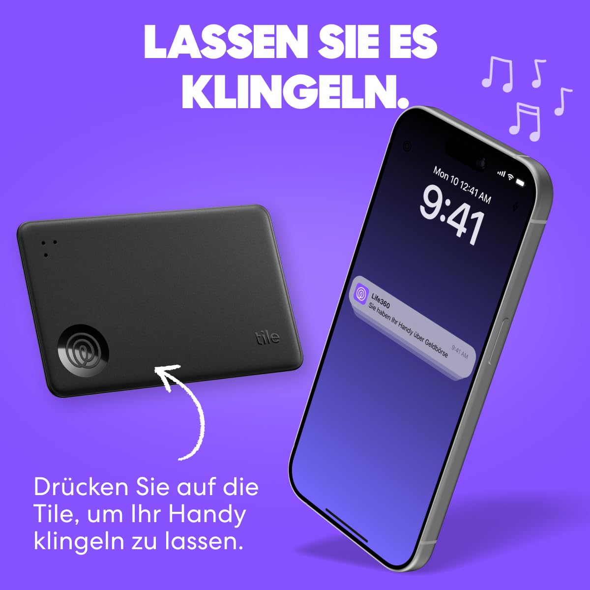 Life360 Tile Slim - Geldbörsenfinder, Bluetooth-Tracker und Gegenstandsfinder für Gepäckanhänger, Reisepässe und mehr. iOS- & Android-kompatibel. Handy-Finder. 1er-Pack (Navy Blaze)
