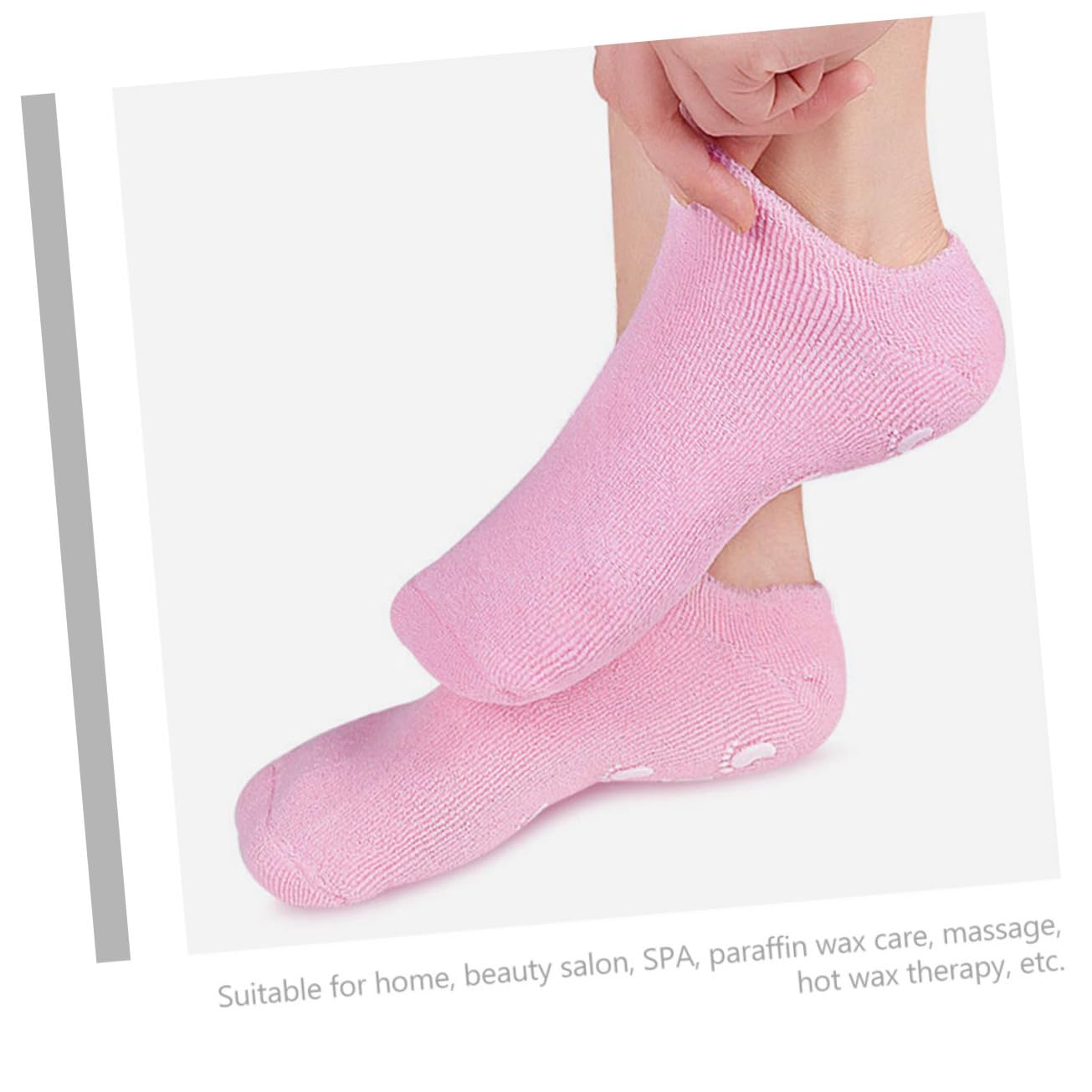 Calzini Idratanti per Piedi Spa 3 Paia in Cotone e Gels | Riutilizzabili, per Salone e Casa, Protezione Contro Secchezza e Ruvidità