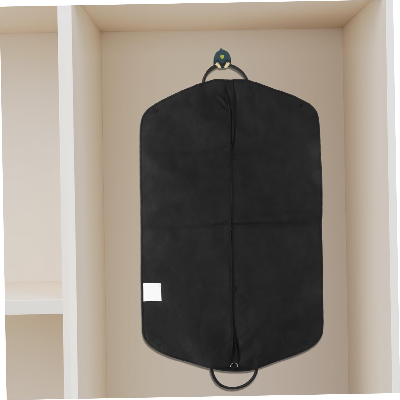 Funda de Ropa con Material No Tejido para Trajes y Abrigos 2piezas | Negro, Diseño Minimalista Elegante, Uso en Oficina y Viajes de Negocio, Formato Plegable