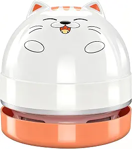 YUNYILAN Mini Desktop Vacuum Cleaner, Portable USB Rechargeable Handheld Dust Cleaner
