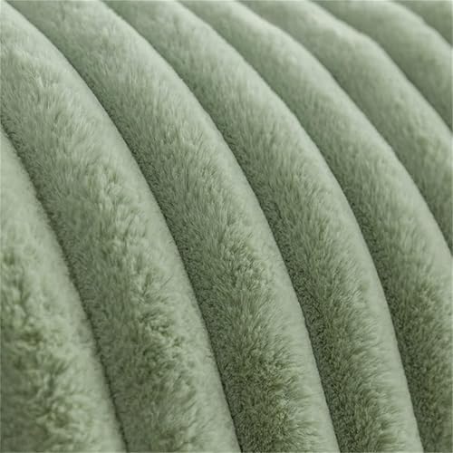 Miniatura 6 de HARUE Juego de funda de edredón vertical de terciopelo súper suave, color verde, cama doble king, 4 piezas, juego de cama de felpa, funda de