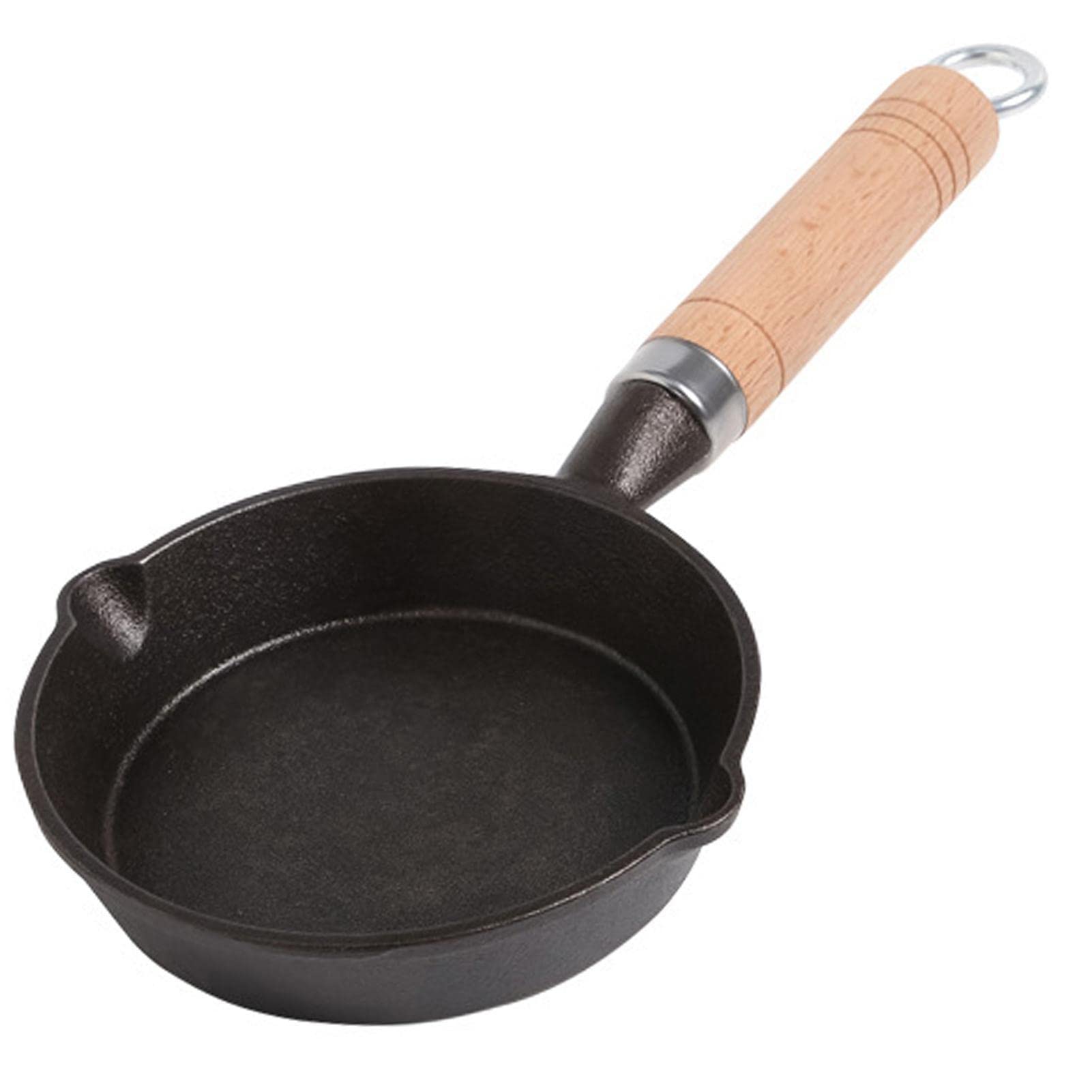 13*4Cm Iron Small Egg Pan - Nonstick Frying Pan Kitchen Cooking Tool With Ergonomic Handle - Kitchen Cookware Chef's Pans For Kitchen, Dining Room, Restaurant