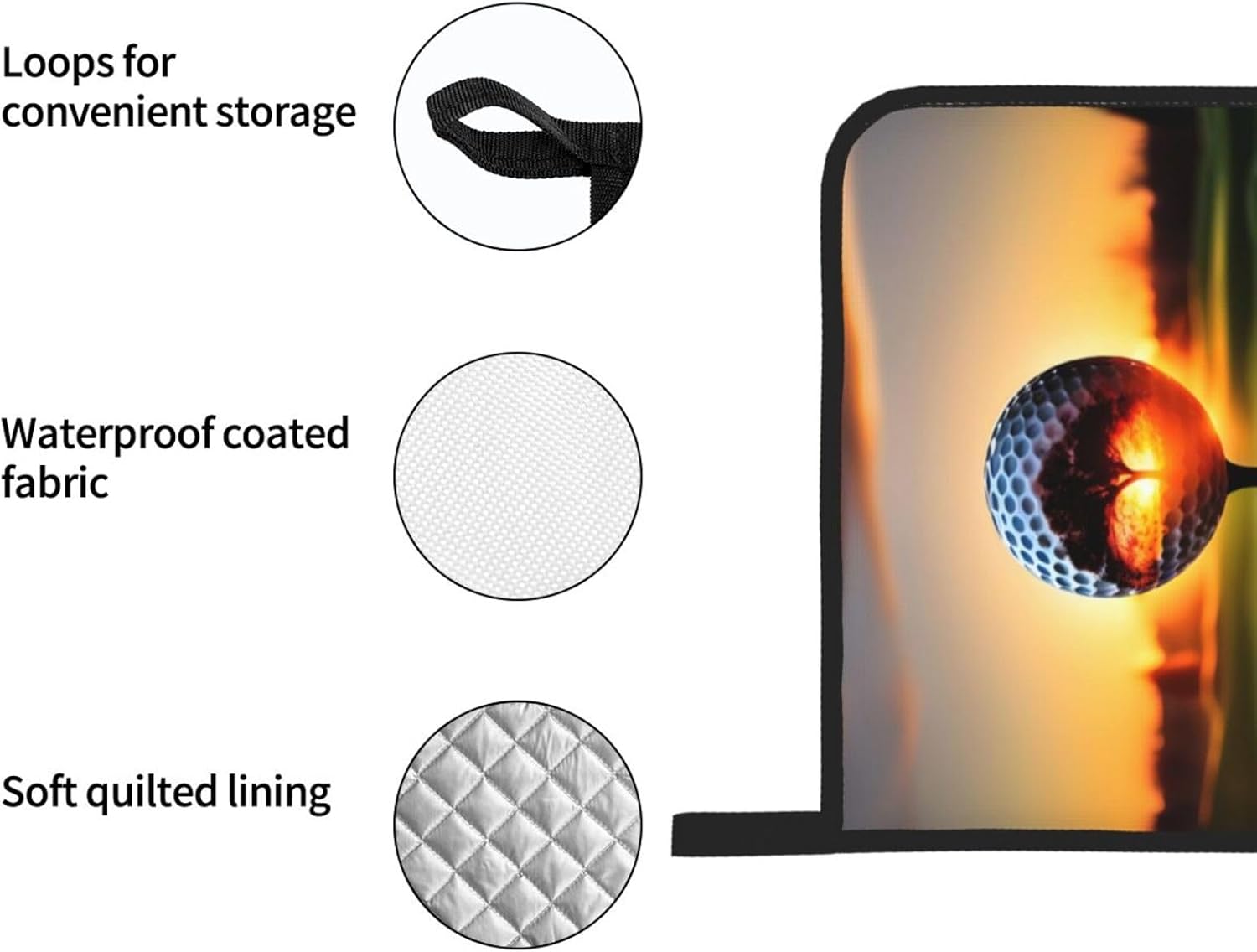 Golf and Turf Kitchen baking four piece set, fit for cooking and baking, oven, microwave, and outdoor barbecue