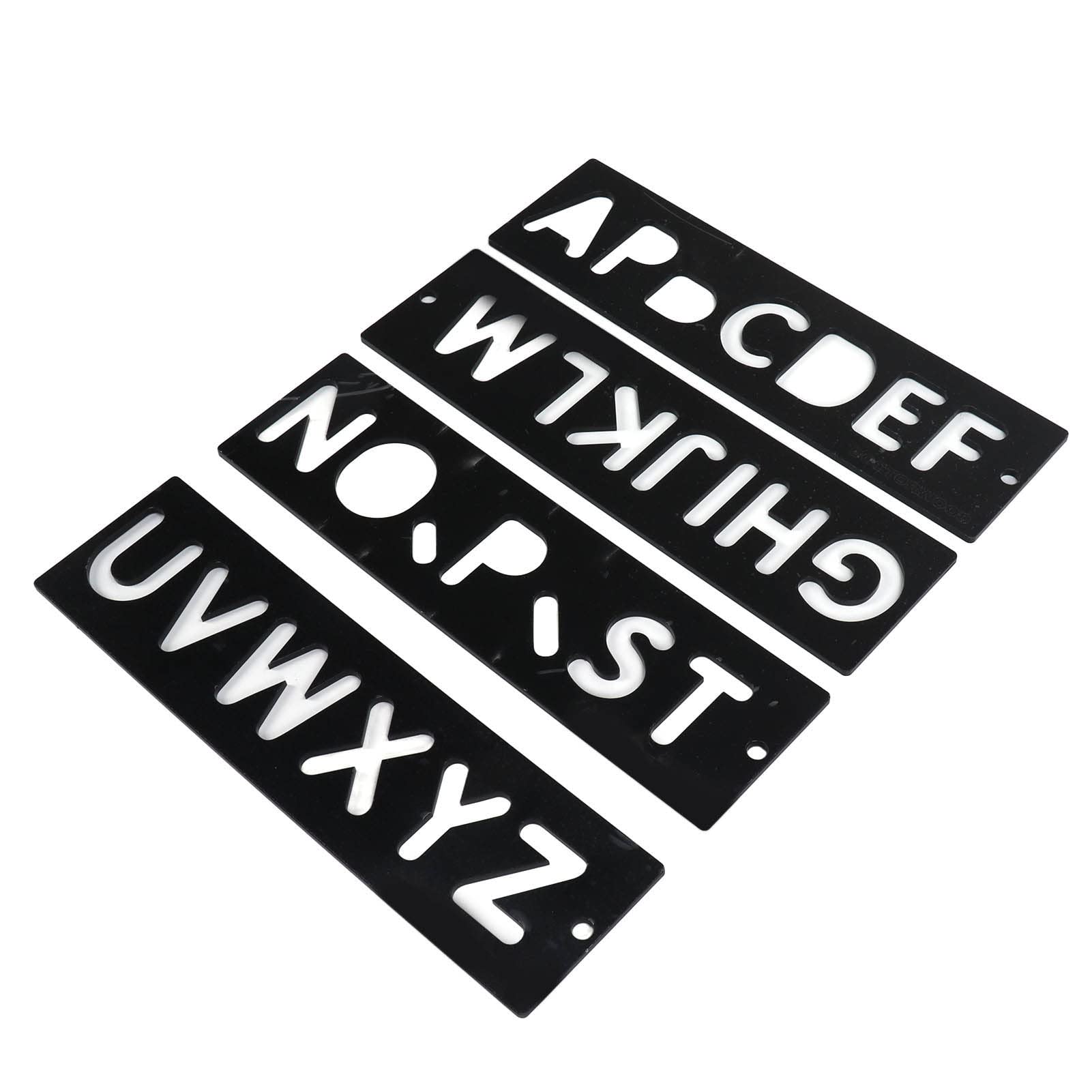 FTVOGUE Kit per la Creazione di Insegne Stencil per Incisione in Plastica, Modello di Lettere e Numeri con Punta da Taglio in Acciaio, Set da 11 Pezzi per la Lavorazione del Legno, Intaglio di
