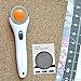 Rotary Cutter Blades 45mm 10 Pack by KISSWILL, Fits Fiskars, Olfa, Martelli, Dremel, Truecut, DAFA Rotary Cutter Replacement for Quilting Scrapbooking Sewing Arts &Crafts, Sharp and Durable