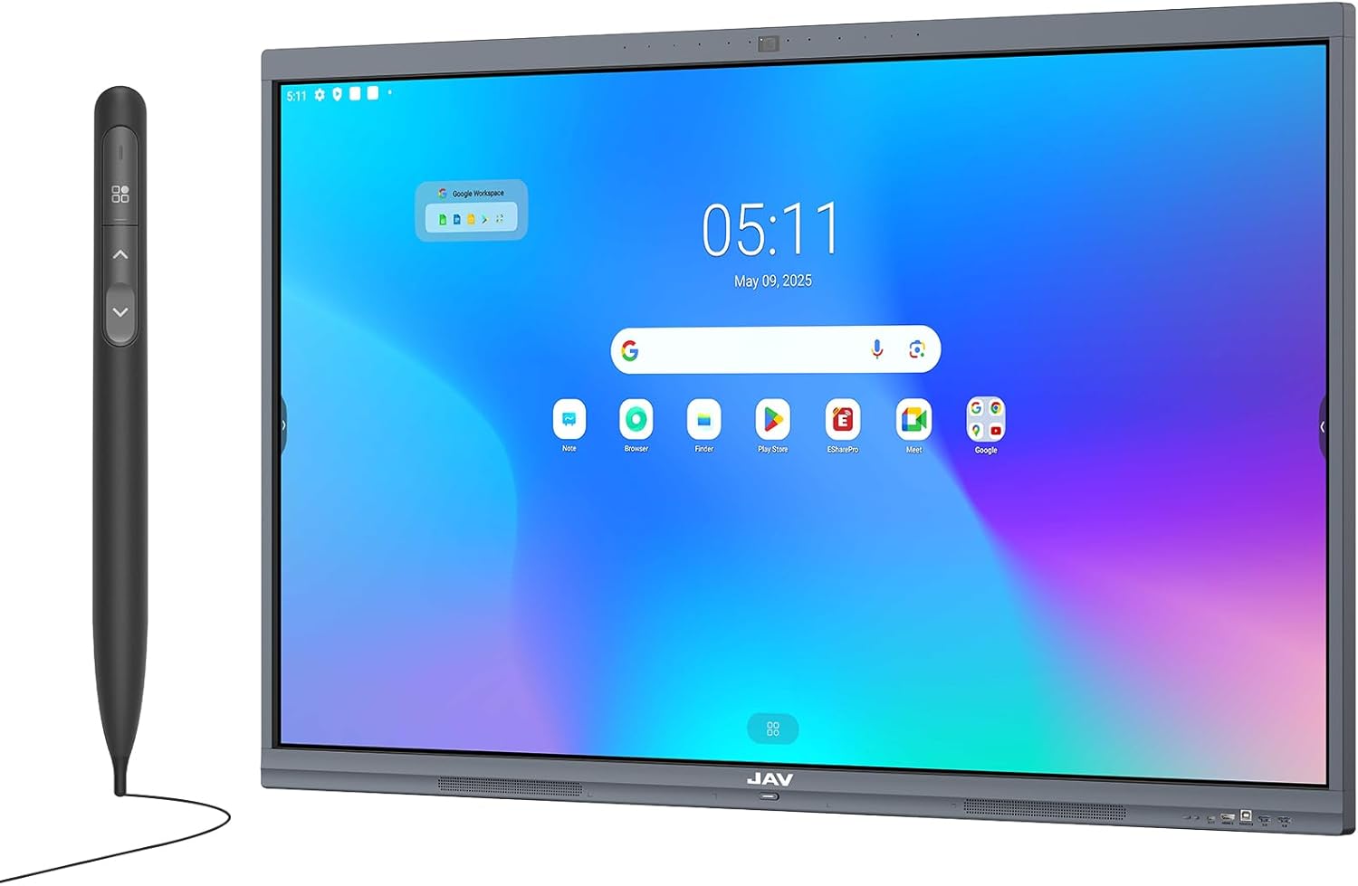 JAV Smart Board Interactive Whiteboard & Interactive Touch Display Pen - 65-inch 4K UHD Display, 8+128GB Storage with Android OS & App Ecosystem for Classroom, Office, Home