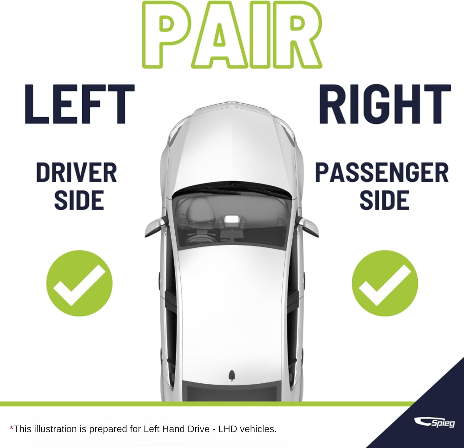 Spieg Side Towing Mirror Set for 2018-2024 Nissan Titan XD | Pair Side View Mirror Assembly with Power Adj Heated Memory BSM Puddle Light Telescopic Arm Turn Signal Light | Chrome Cover 15 Pins