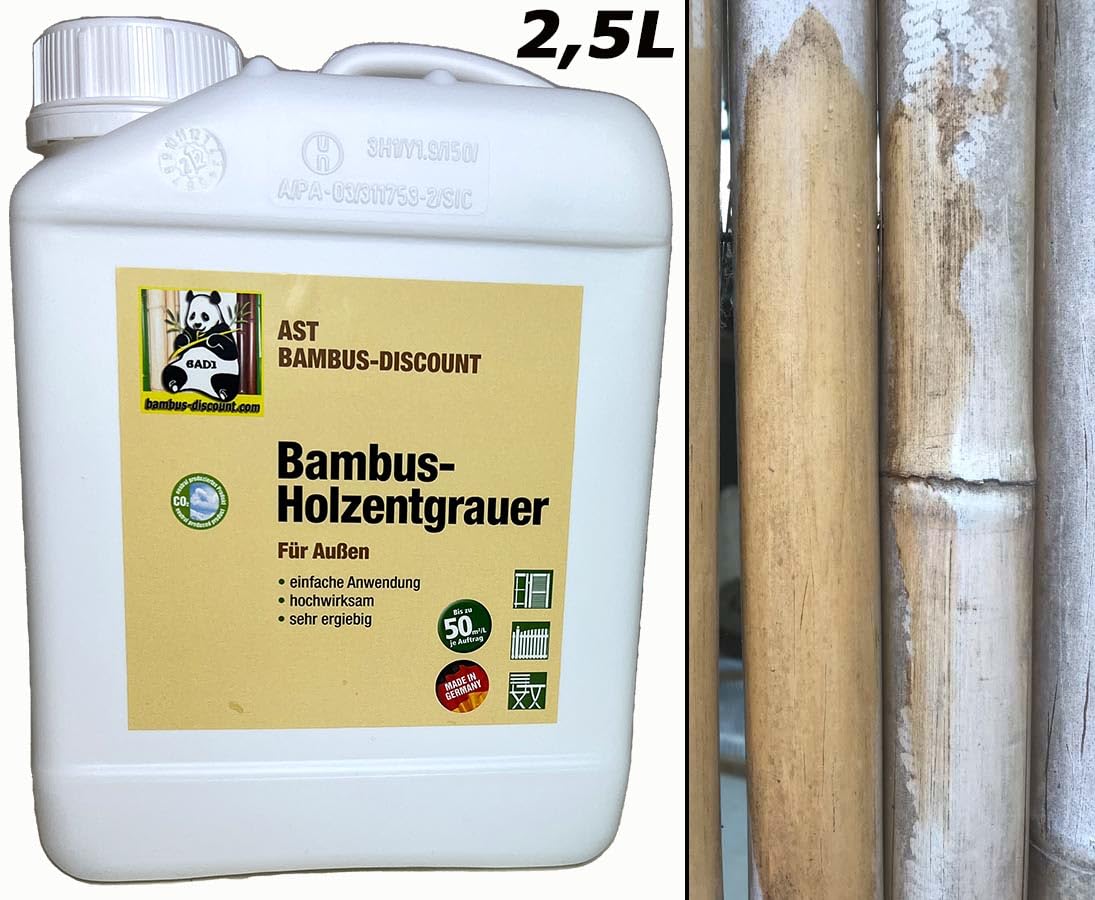 Bambus Holz Entgrauer Holzreiniger, 2,5L, Flüssig