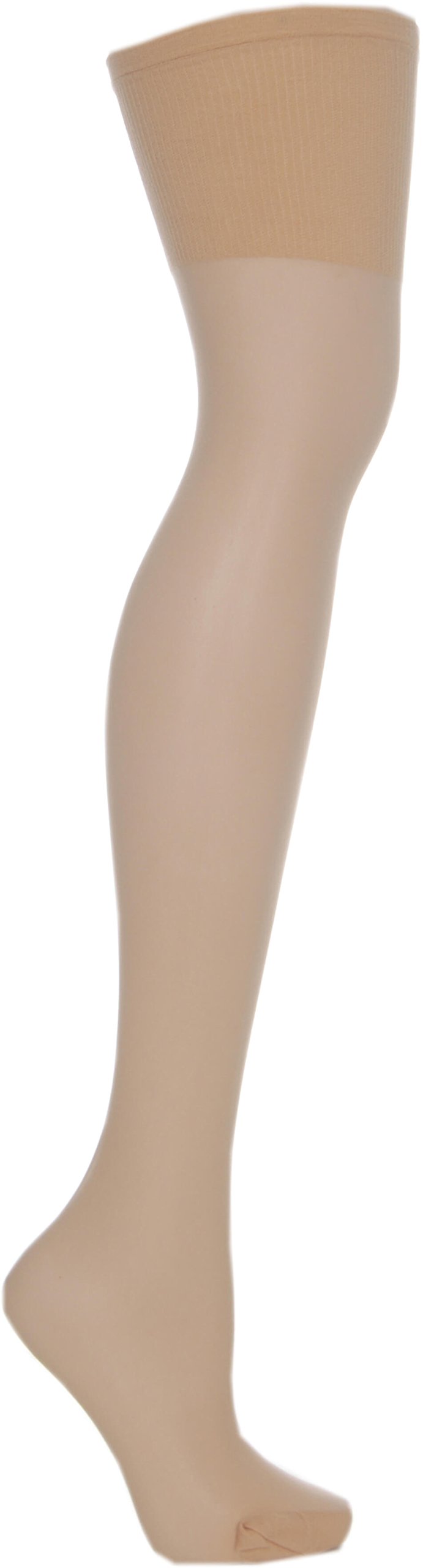 Cosyfeet Women's Natural Extra Roomy Softhold® Premium Hold‑Ups 20 Denier - One Size Fits All