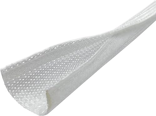 Miniatura 5 de Funda trenzada para cable de entrada lateral, con cierre de velcro Negro -,Blanco,https://www.amazon.com/dp/undefined