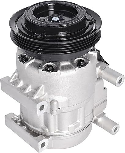 Miniatura 3 de Compresor de CA y embrague de AC, puertos de AC, 4 ranuras de repuesto para Hyundai Accent 1.6L 2006 2007 2008 2009 CO 10925C 10361991 1010925