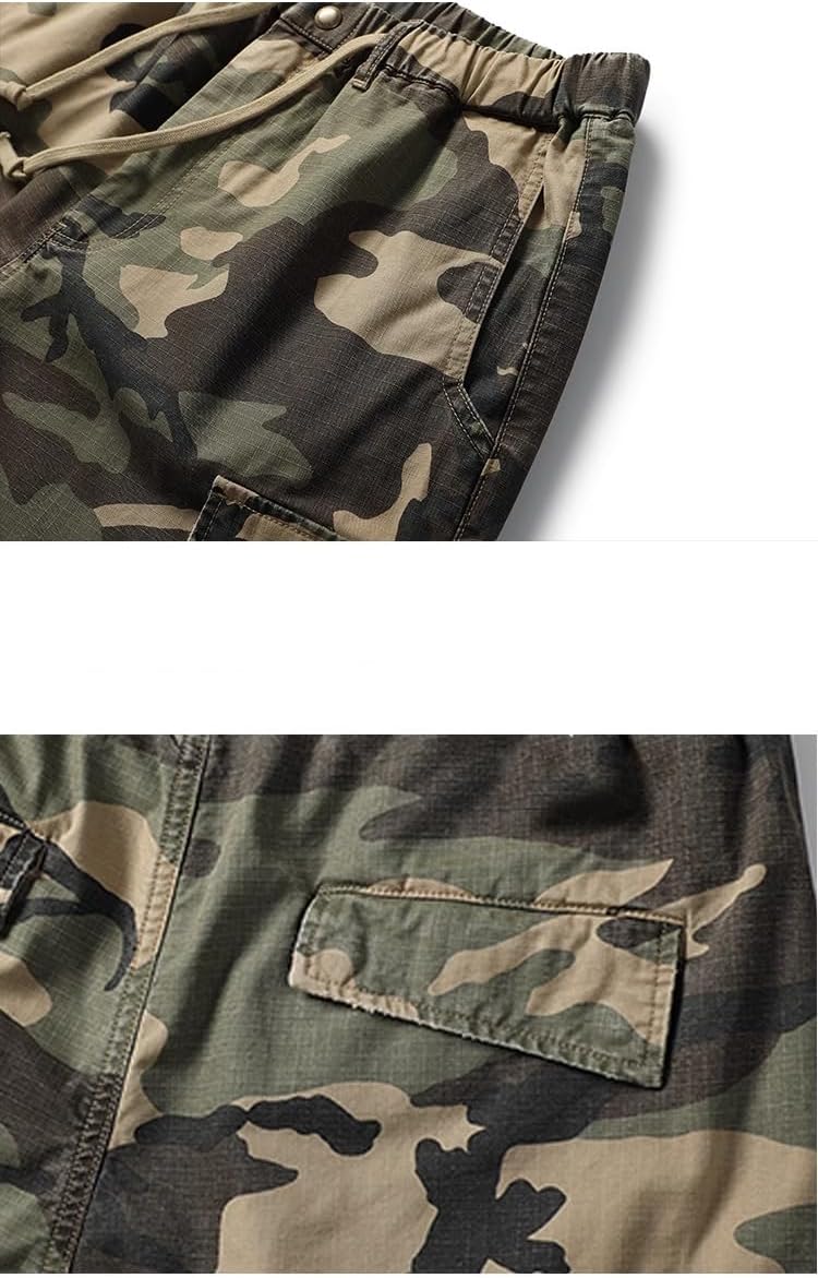 American Retro Shorts for Men,Summer Wide-Leg Casual Shorts