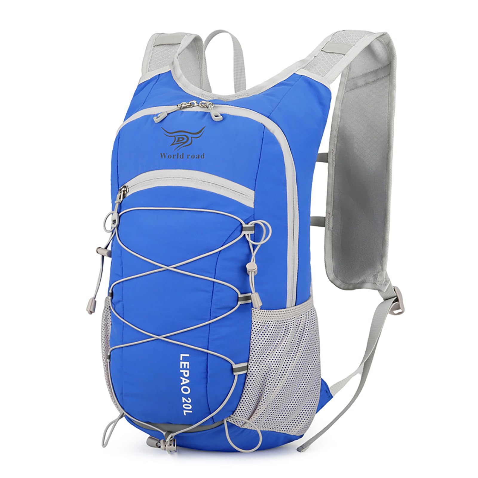 Zaino impermeabile da 30 l, leggero, da escursionismo, da viaggio, per campeggio, trekking, ciclismo, arrampicata, unisex, ideale per avventure all'aria aperta, Blu