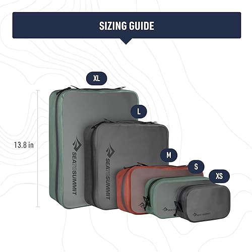 Miniatura 7 de Sea to Summit Cubo de embalaje hidráulico, organizador de viaje resistente al polvo y al agua, LG 7 litros, verde laurel