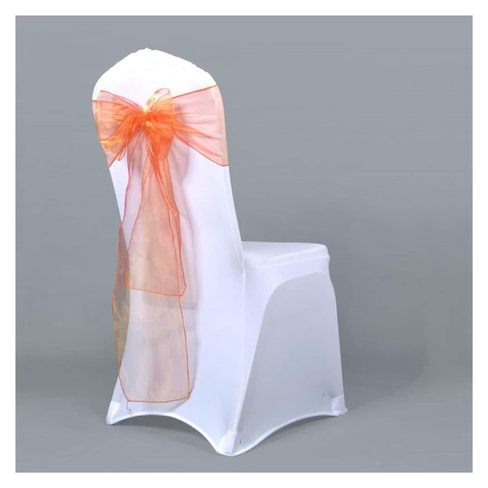 RZQVHBKXWGT chair sashes,25pcs 275cm Sheer Chair Sashes Band Ribbon Belt Bow Cover Wedding Party Birthday Banquet Ceremony Decoration,red (Color : Blu)(Oranje)