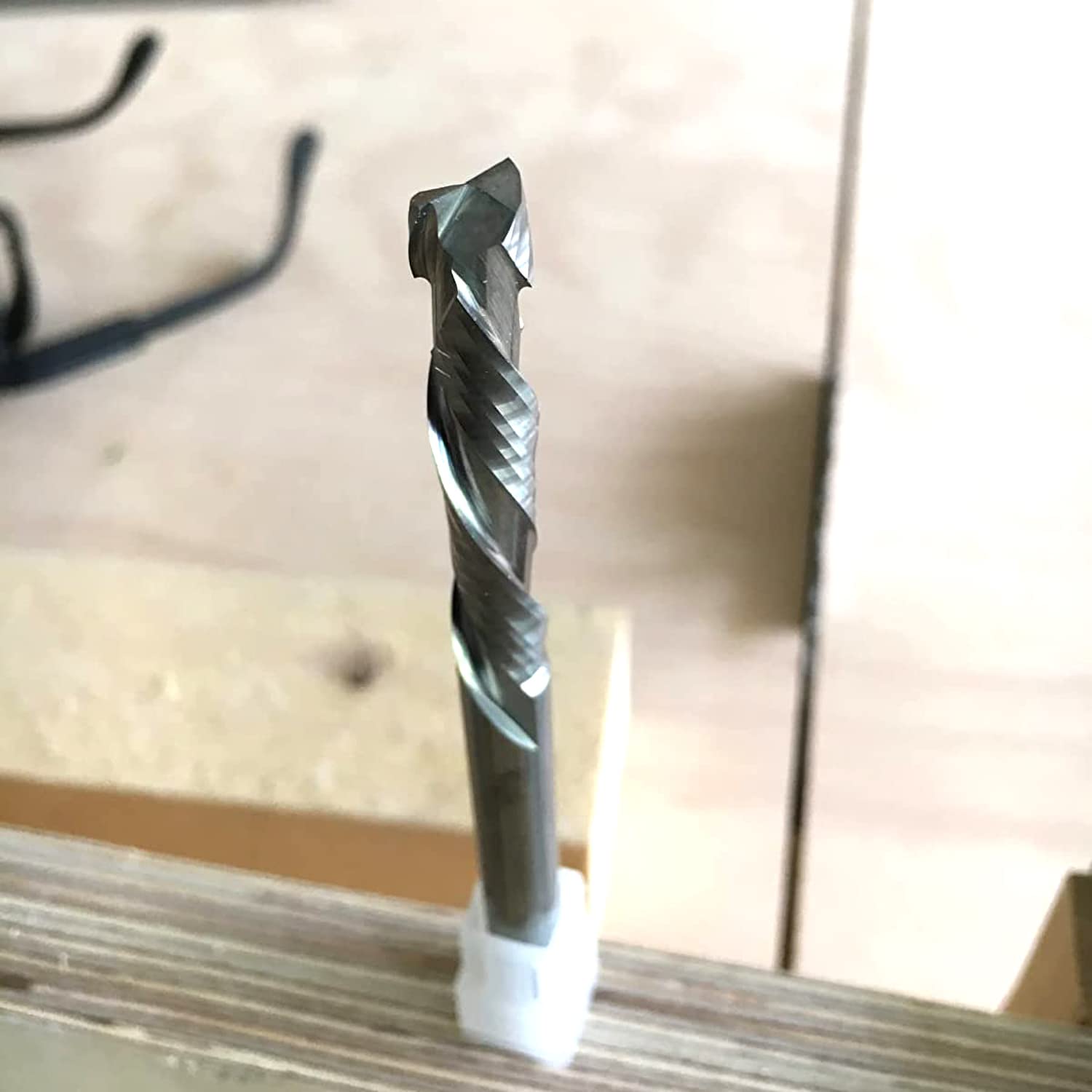 Fresa A Spirale Per Legno 8mm - Taglio Up&amp;Down, Gambo 8mm, Per CNC, HRC55