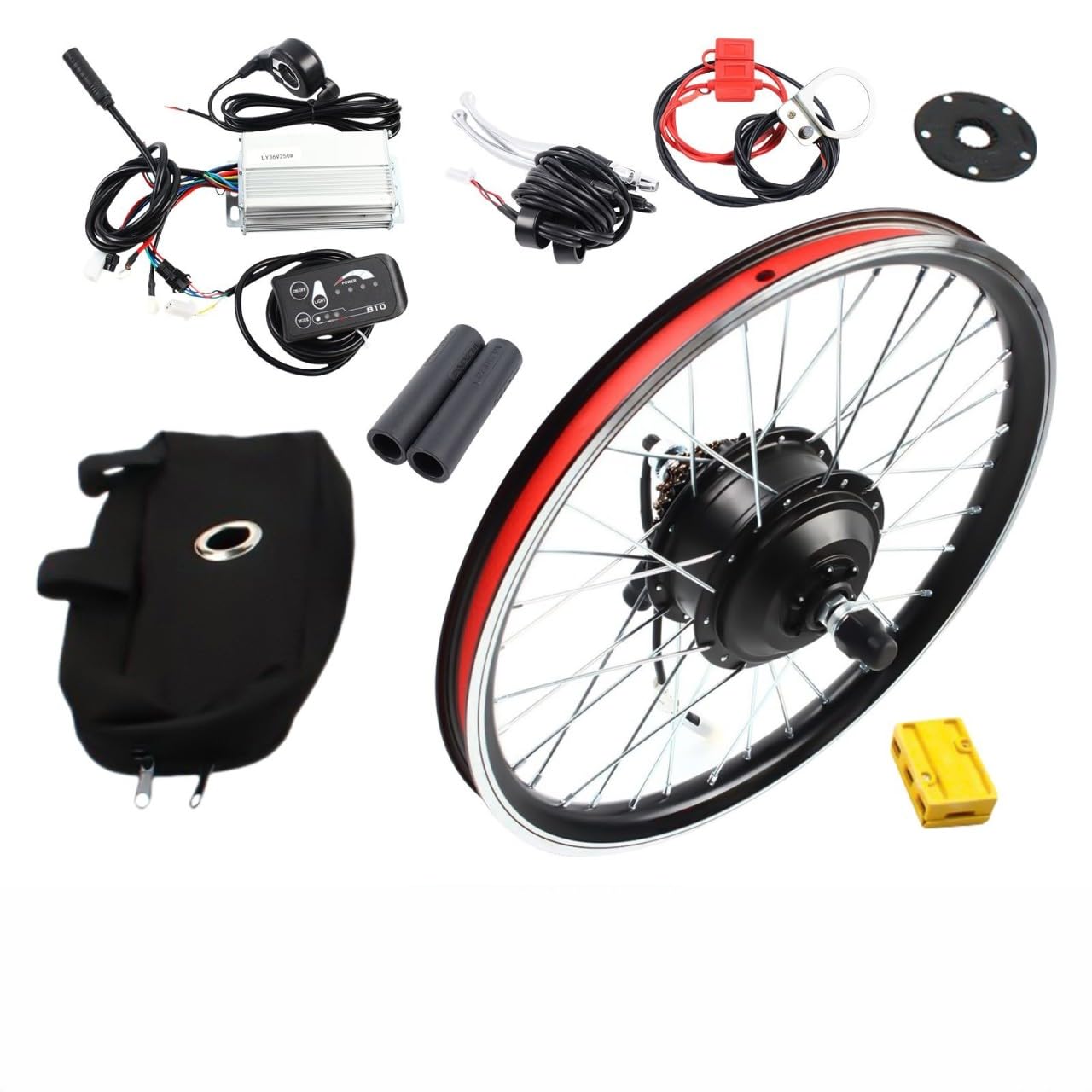 Kit électrique Avant 20'' 1000W – Roue Avant Motorisée Avec Frein Moteur Récupératif