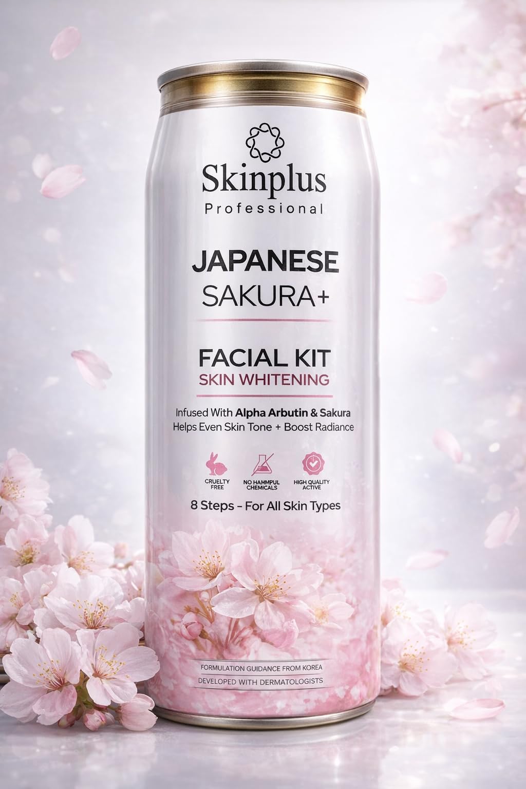 SKINPLUS Professional 8 Steps Facial Kit - For All Skin Types (JAPANESE SAKURA)-image-23