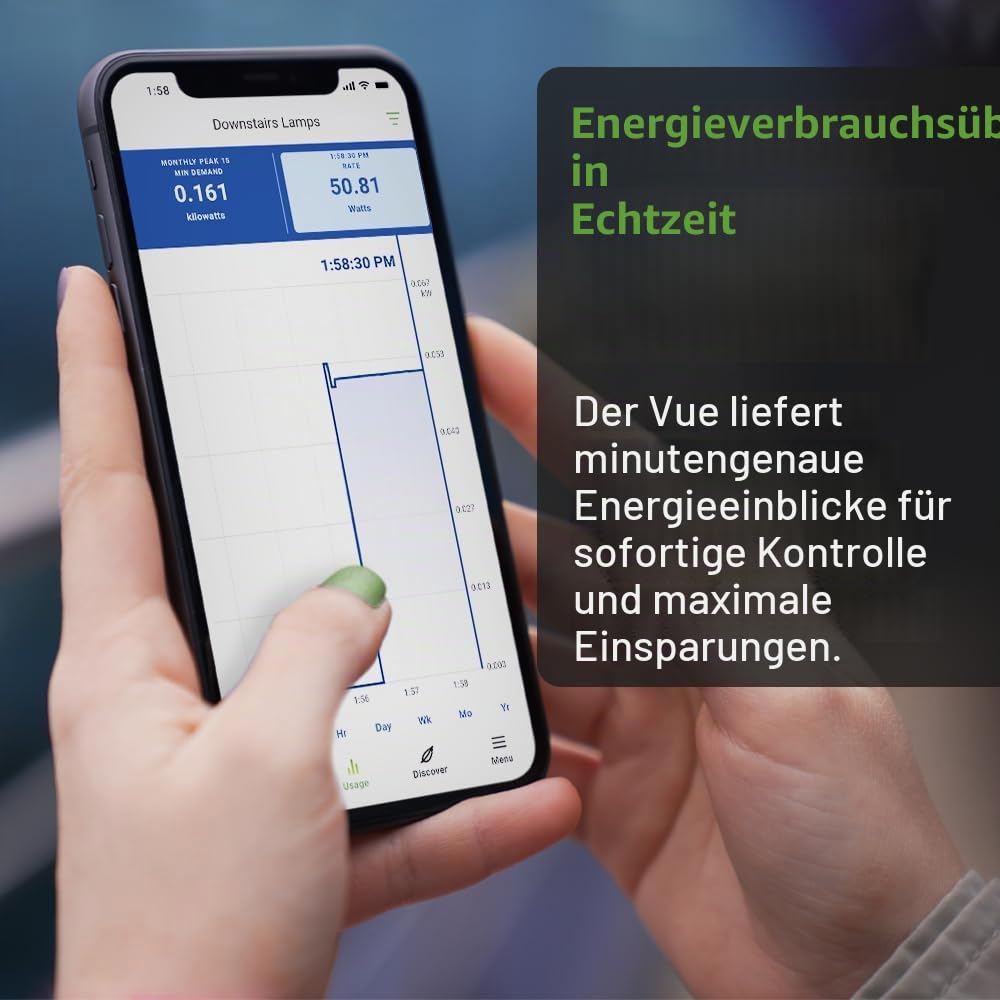 Emporia Vue 3 3-Phasen Smart Home Energy Monitor – Gerät zur Haus- und Gebäudeautomatisierung mit Echtzeit-Stromverbrauchsanzeige, Energiezähler, Solar- und Net-Metering mit 16 Stromkreissensoren