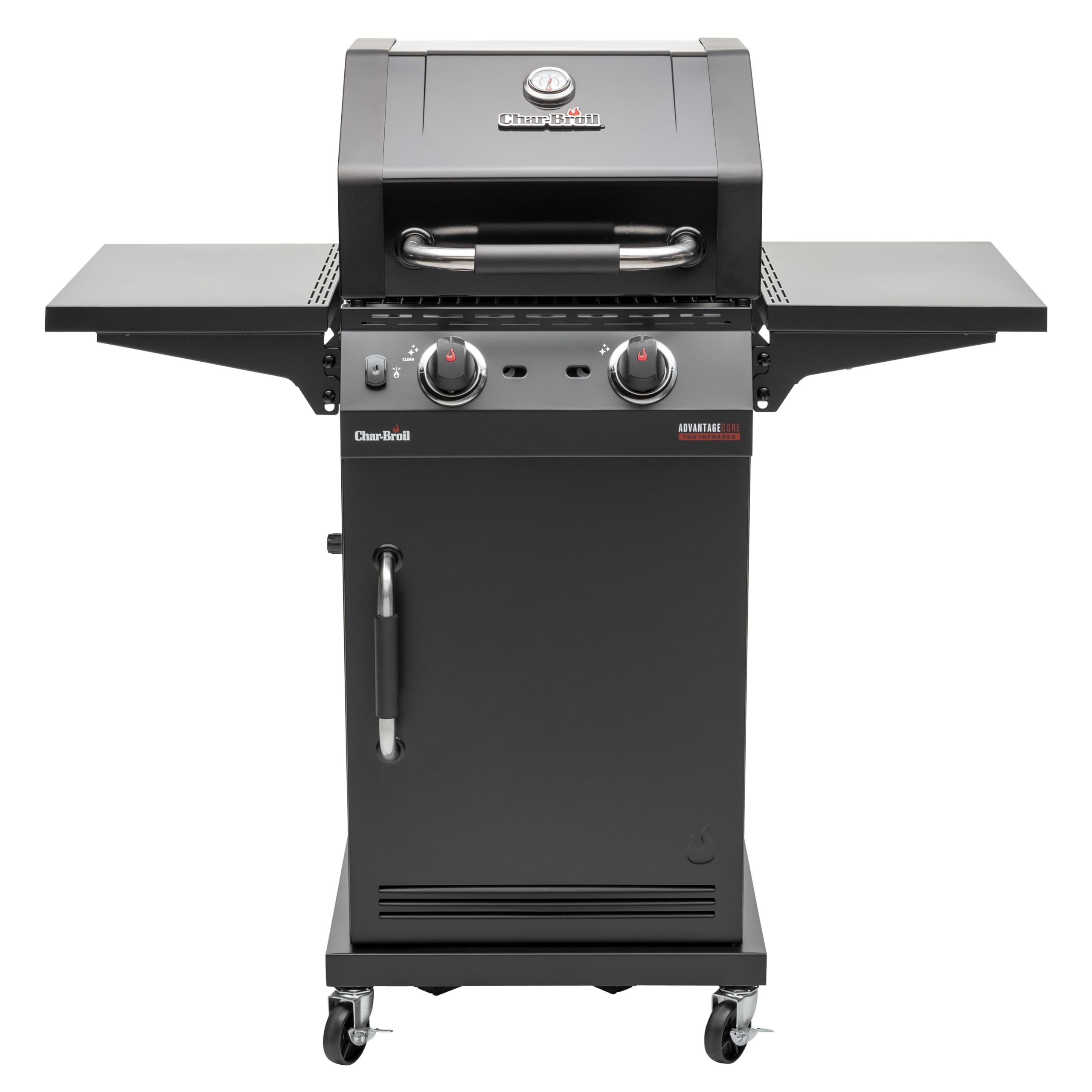 Char-Broil Barbacoa de gas Advantage CORE B 2 - Barbacoa a gas con 2 quemadores de acero inoxidable, TRU-Infrared Technology, estantes laterales plegables, rejillas de hierro fundido