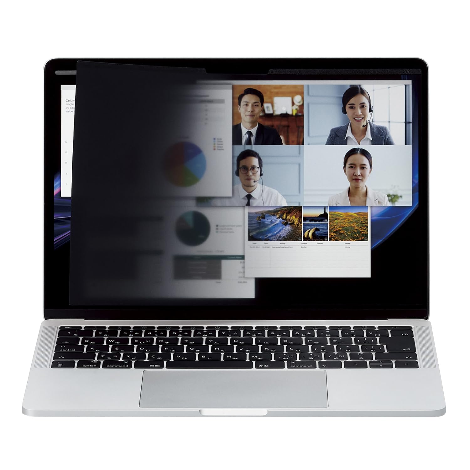 Amazon.co.jp: エレコム 液晶保護フィルター のぞき見防止 マグネット