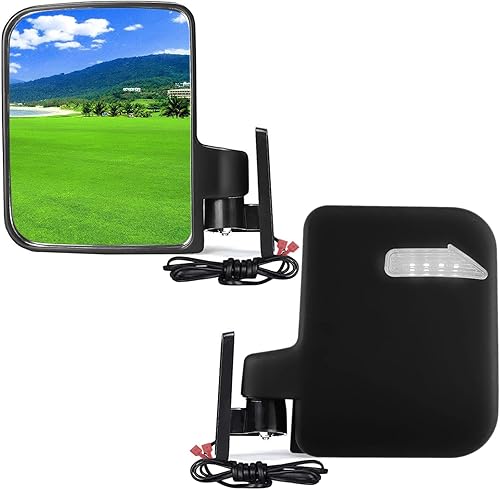 Miniatura 2 de Espejo universal para carrito de golf, espejos laterales para carrito de golf, espejos retrovisores para Club Car EZGO Yamaha UVT AVT Espejos