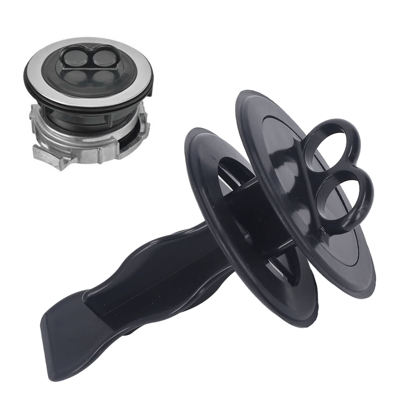 generic Tappo di Ricambio per Tritarifiuti Alimentare Professionale, Design a Doppio Anello in ABS e Gomma vestibilità Universale, Tenuta Superiore, Lavabile in Lavastoviglie, Tappo