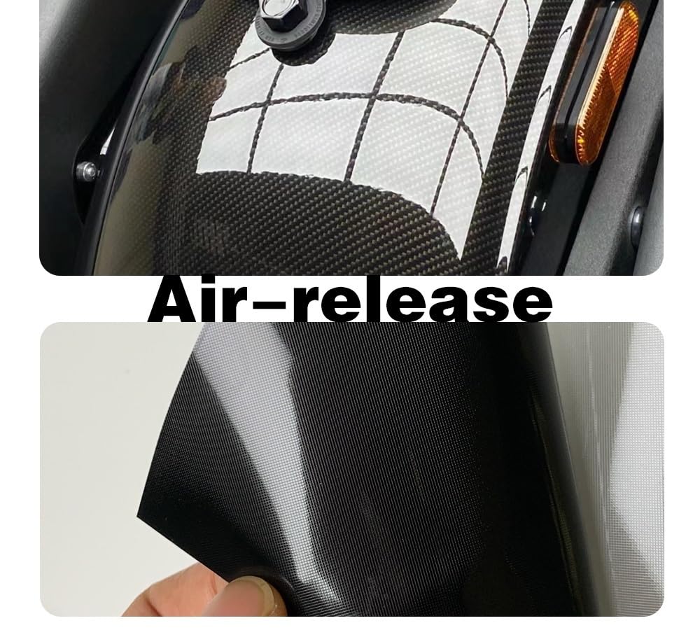Pellicola Wrapping Auto Pellicola vinilica in fibra di carbonio 9D Adesivo for auto lucido Copertura for pellicola for moto Accessori for involucro in vinile for adesivi for veicoli(30cmx150cm)