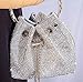 YABINA Fashion Women Luxury Crystal Evening Clutch Bag for Prom Cocktail Party Wedding Engagement Crossbody Chain Bag (A-Sliver)