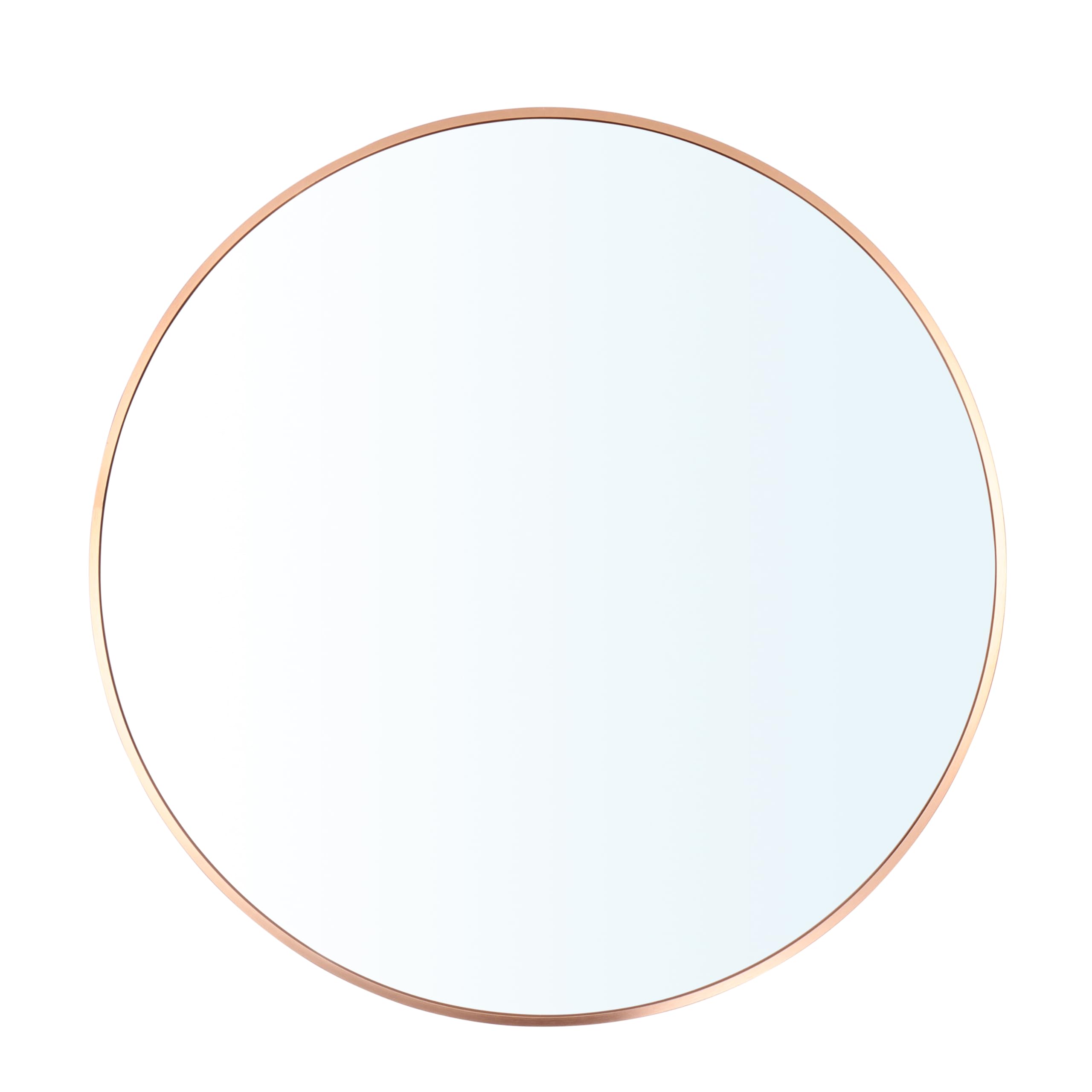 Artspire Home Round Wall Mirror | Aluminium Frame, MDF Board Backing | HD Glass Vanity & Dressing Mirror | Elegant Vanity & Dressing Mirror for Living Room, Bathroom, & Fashion Boutique (Gold, 70CM)