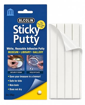 3oz Museum Sticky Putty Reusable Repositionable Museum & Gallery Quality Adhesive Putty, Wont Dry Out