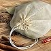 kingleder 12Pack Reusable Drawstring Cotton Soup Bags, Straining Herbs Cheesecloth Bags, Coffee Tea Brew Bags, Soup Gravy Broth Stew Bags, Bone Broth Brew Bags(5.2''x6.7'')