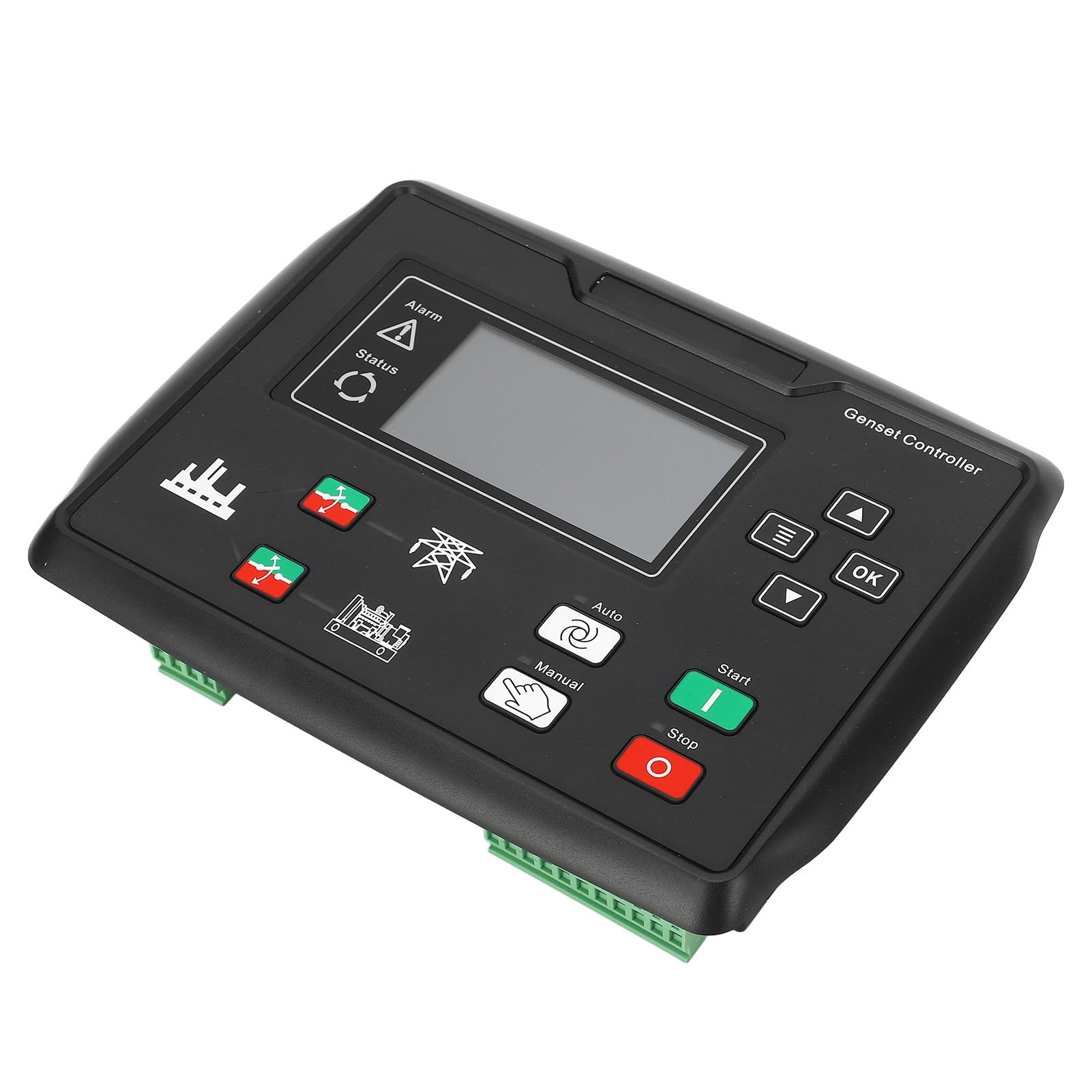 FTVOGUE LCD Panel Sterowania Generatora Diesla Kontroler Samostartu Generatora USB Wyświetlacz 132x64 15 do 360 V Proste Połączenie Automatyczny Start do Codziennej Pracy