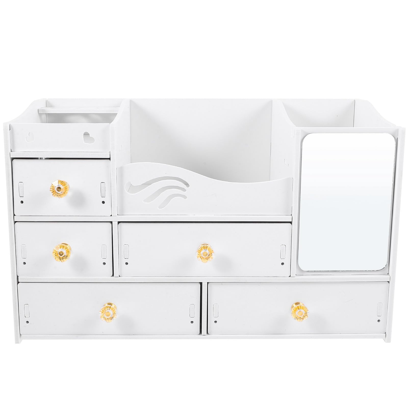 Organizer per Trucchi da Scrivania con Cassetti, Bianco
