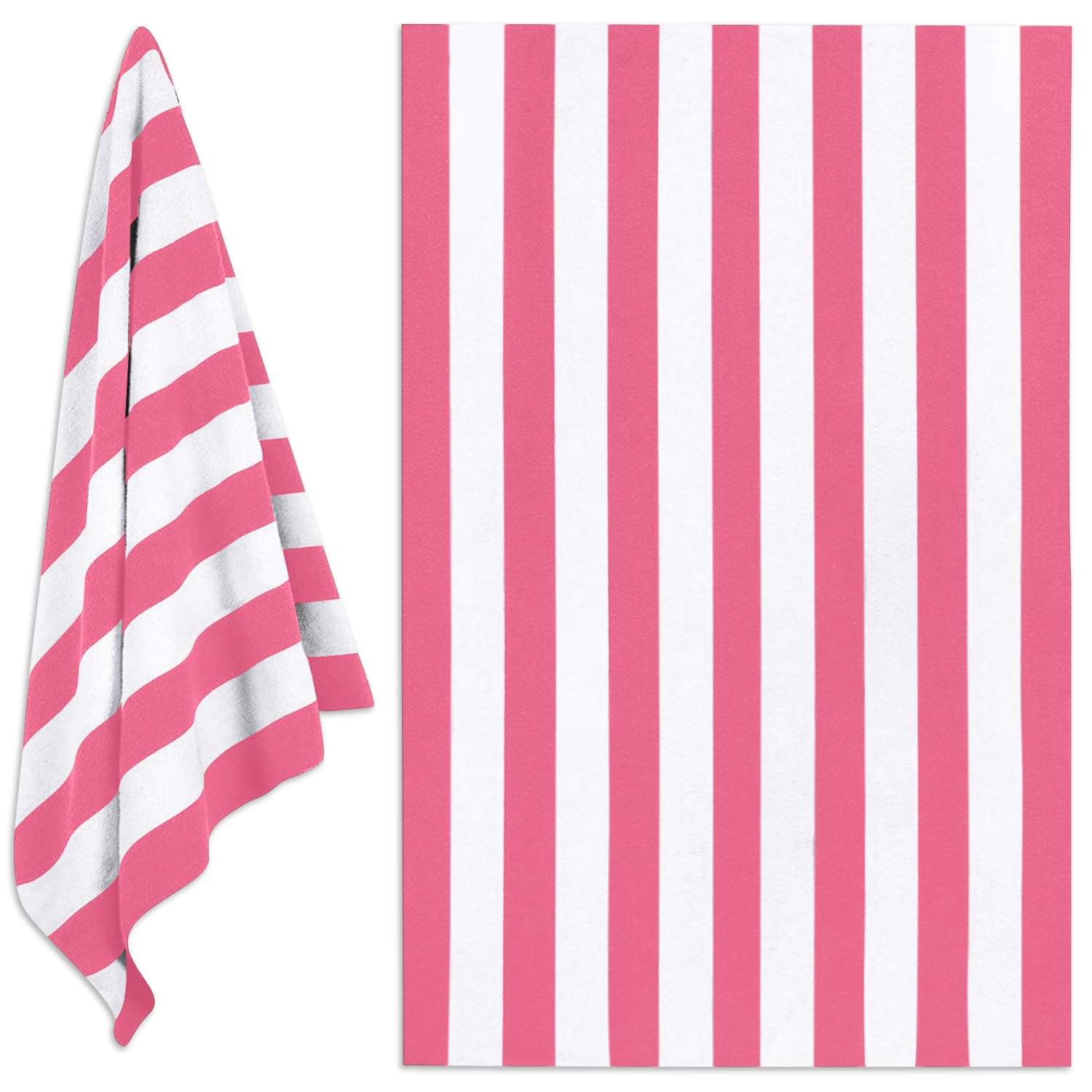 Gc Gaveno Cavailia Pink Microfiber Beach Towel Extra Large - Super Absorbent, Sand Free Beach Towels For Adults (100X200 Cm) - Beach Towel 1 Piece - Quick Dry Beach, Swimming Towel, Pool Towel, Gym