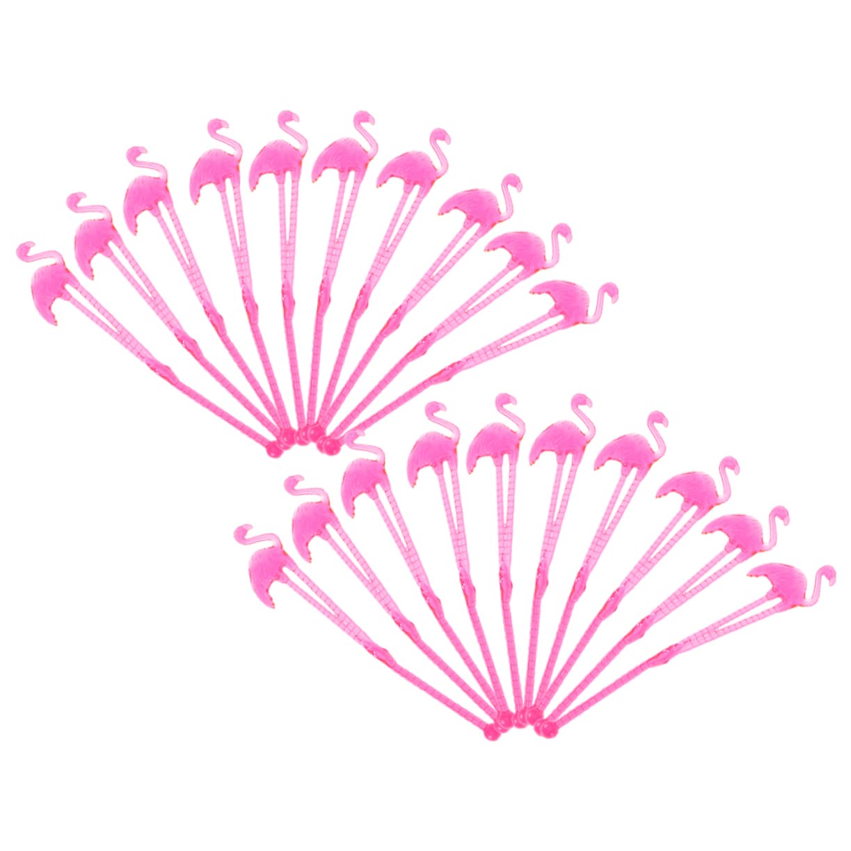 STOBAZA Cocktail Party Stirrers Pcs Long Handle Drink Stirrers Tropical Flamingo Shape Bar Supplies