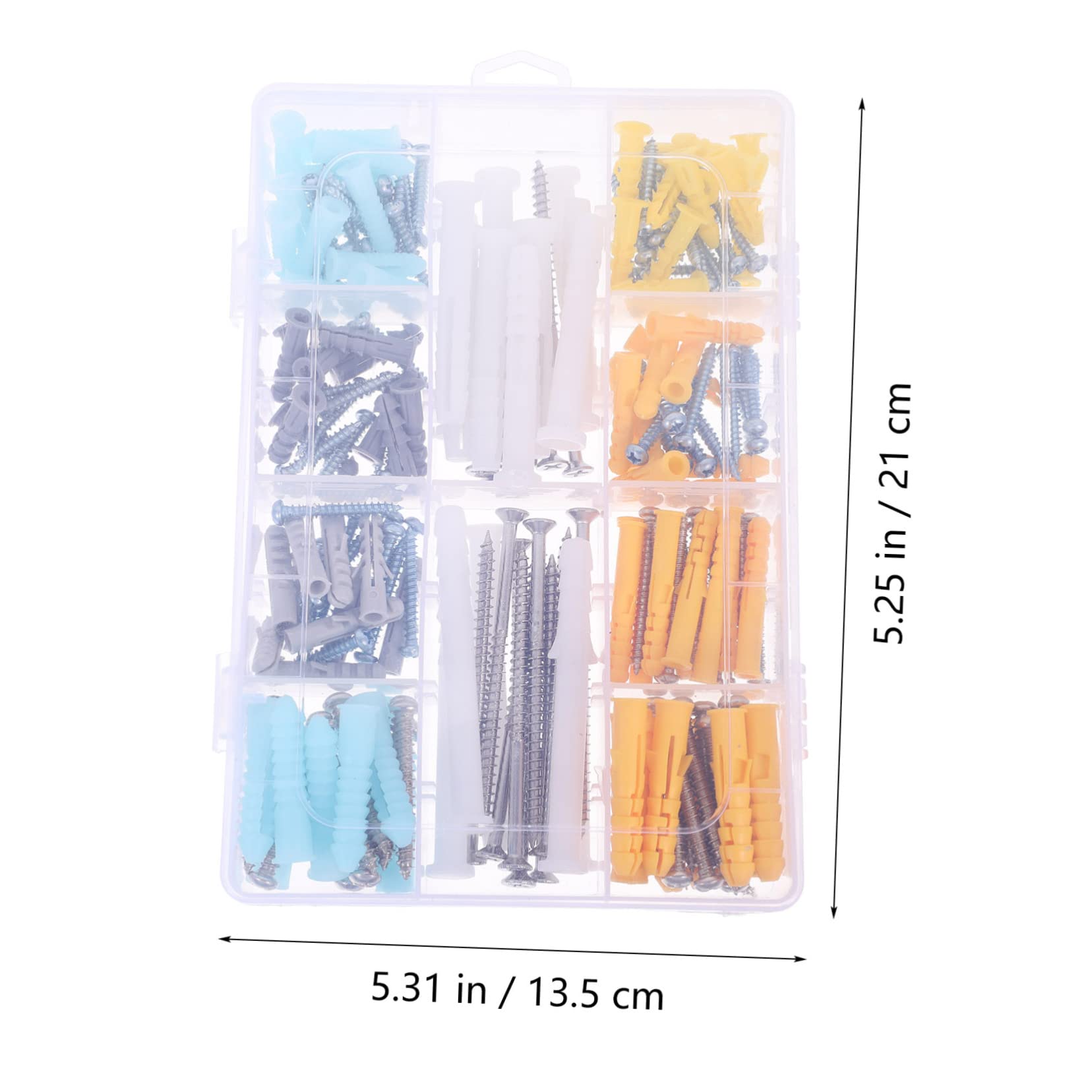 TIDTALEO Drywall Anchor Set 220pcs Wall Anchor Screw Kit High Strength Abs Plastic for Drywall Toggle Bolts Picture Hangers Home Decor