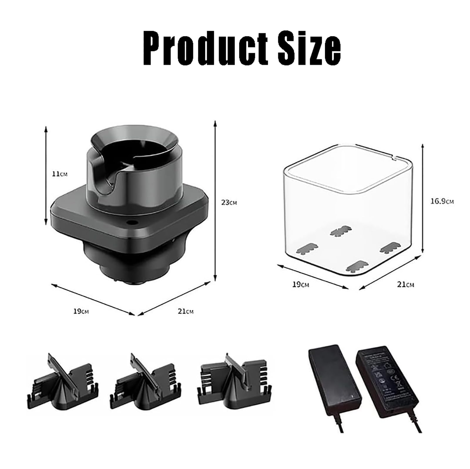 Limpiador automático de portafiltros de café, máquina de Limpieza eléctrica con 3 cepillos, Compatible con recipientes de 58 mm, Limpieza rápida en 5 Segundos, instalación de escri