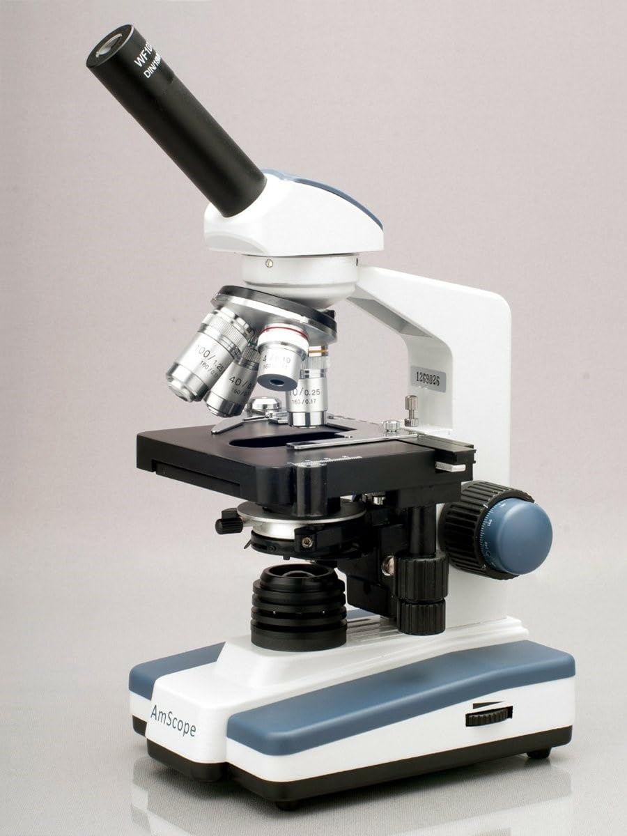 Microscopio Compuesto monocular Digital LED 40X-2500X con Etapa 3D (M620C)