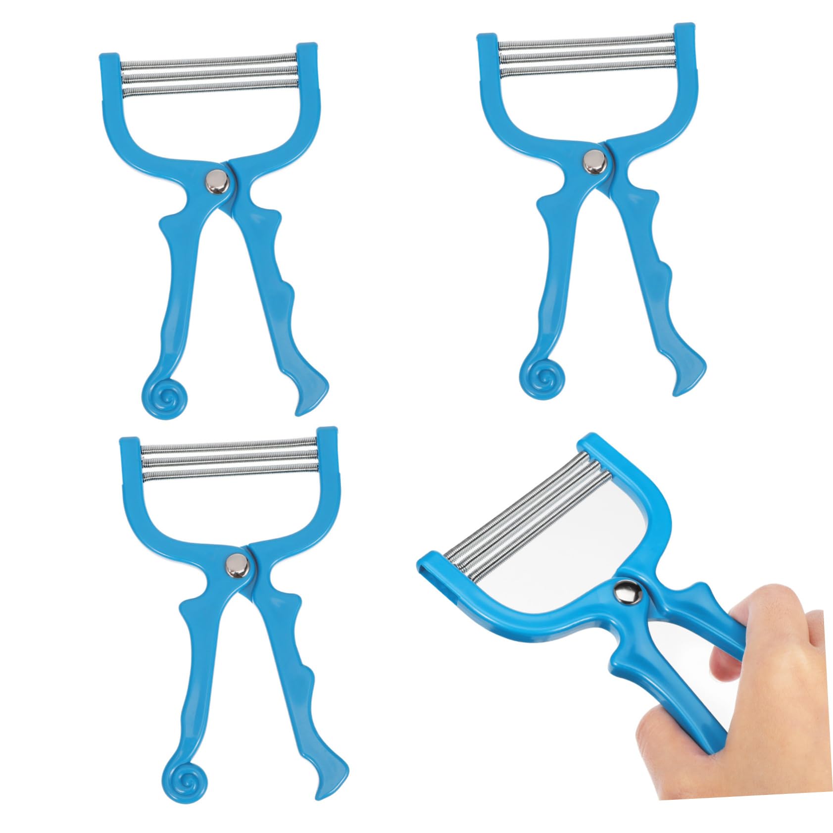 Healeved Facial Hair Removal for Women 3pcs Epilator Hair Spring Remover Threading Tool for Neck Lips