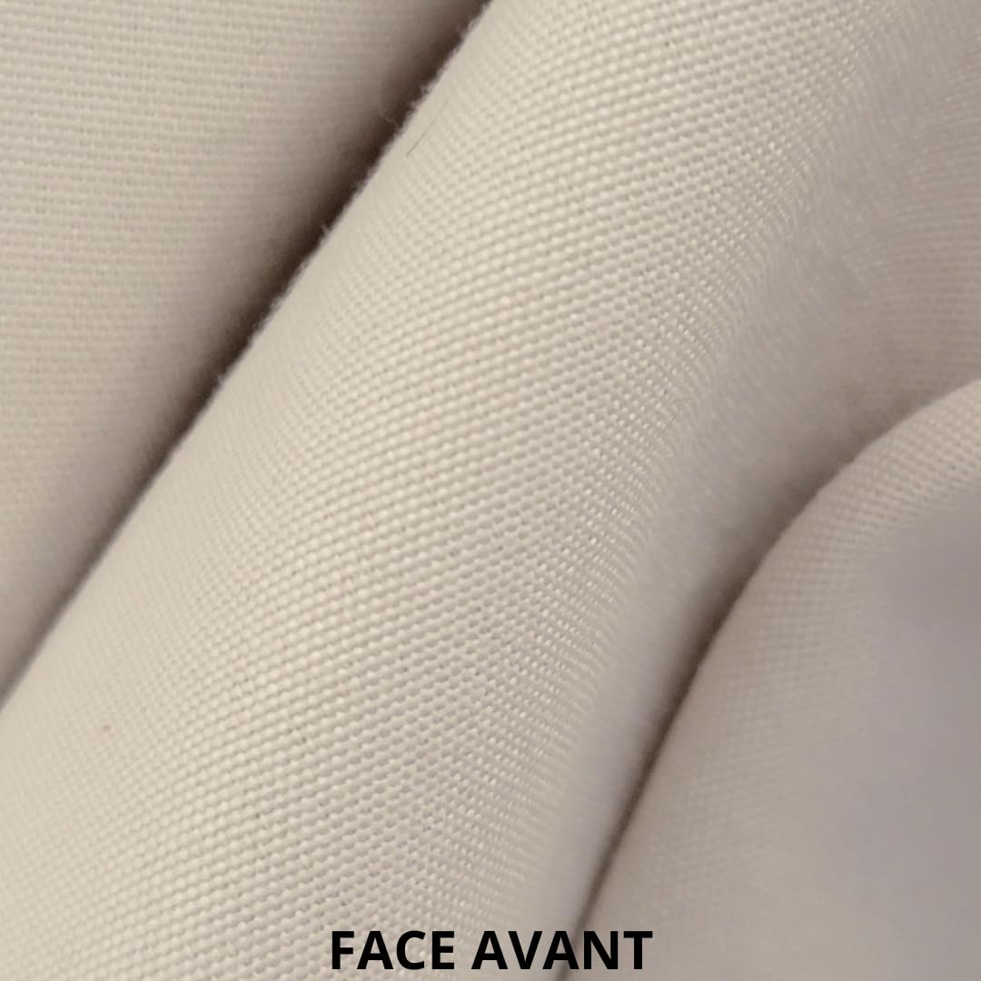 Atout Ciel Rideau Thermique doublé Polaire Ton sur Ton à œillets 140x240cm prêt a Poser, Beige (Lot de 2)
