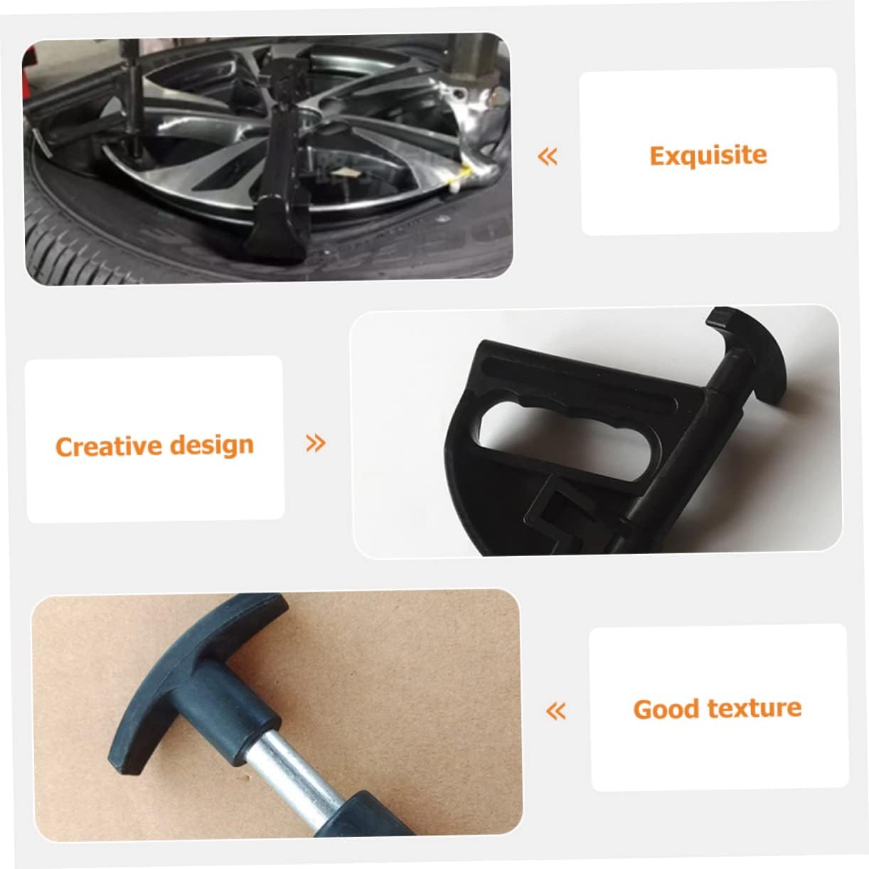 2 Pcs Tire Changing Tools Set Car and Motorcycle Tire Removal Bead Clamps Ergonomic Grip for Easy Wheel Rim Removal
