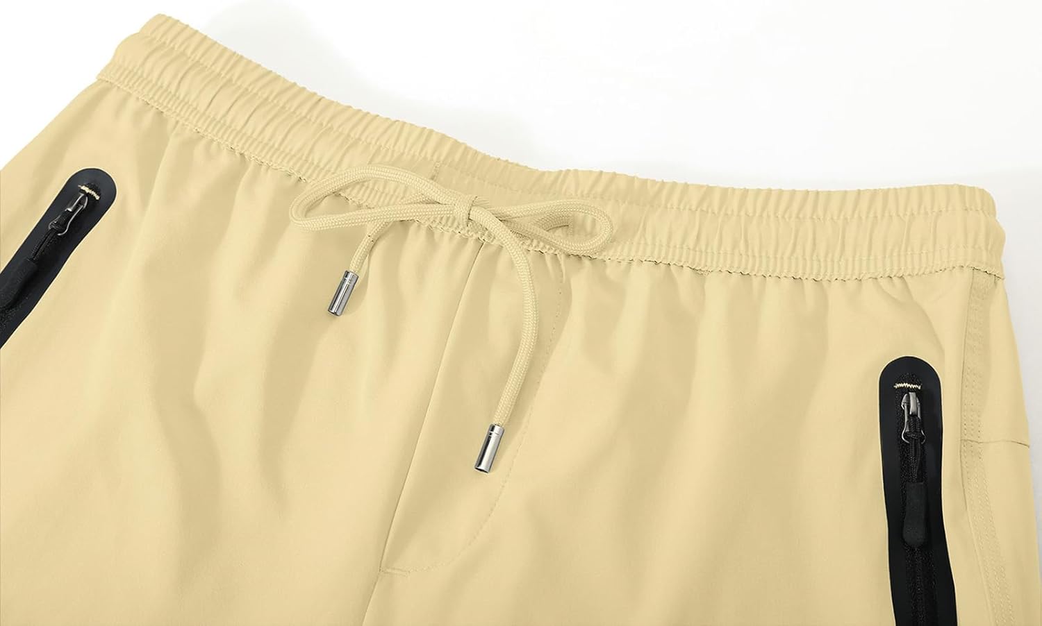 BASUDAM Men's Athletic Pants Thin Lightweight Quick Dry Zipper Pockets Outdoor Sports Pants for Running Jogging Hiking