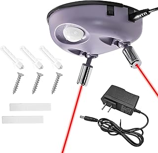 Dual Laser Garage Parking Assist Guide, 360-Degree Adjustable Wider Angles Garage Parking Sensor with AC Adapter, Park Assistant Guide System Car Stop Indicator for Automotive