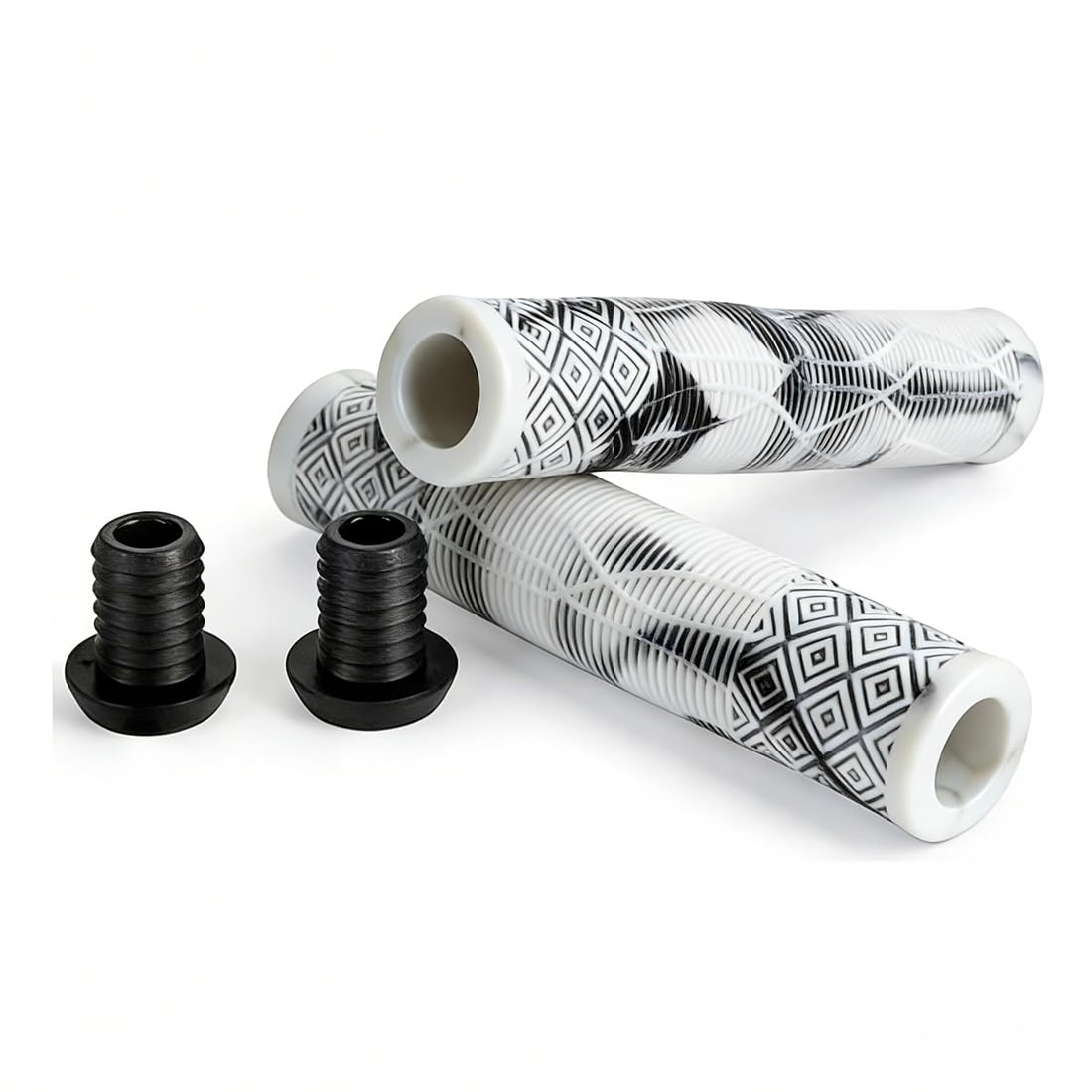 1 Coppia Manopole MTB 160mm Antiscivolo, per Manubrio Bici da Scooter/Montagna, Design Ergonomico con Rinforzi Laterali, Adatte 22mm