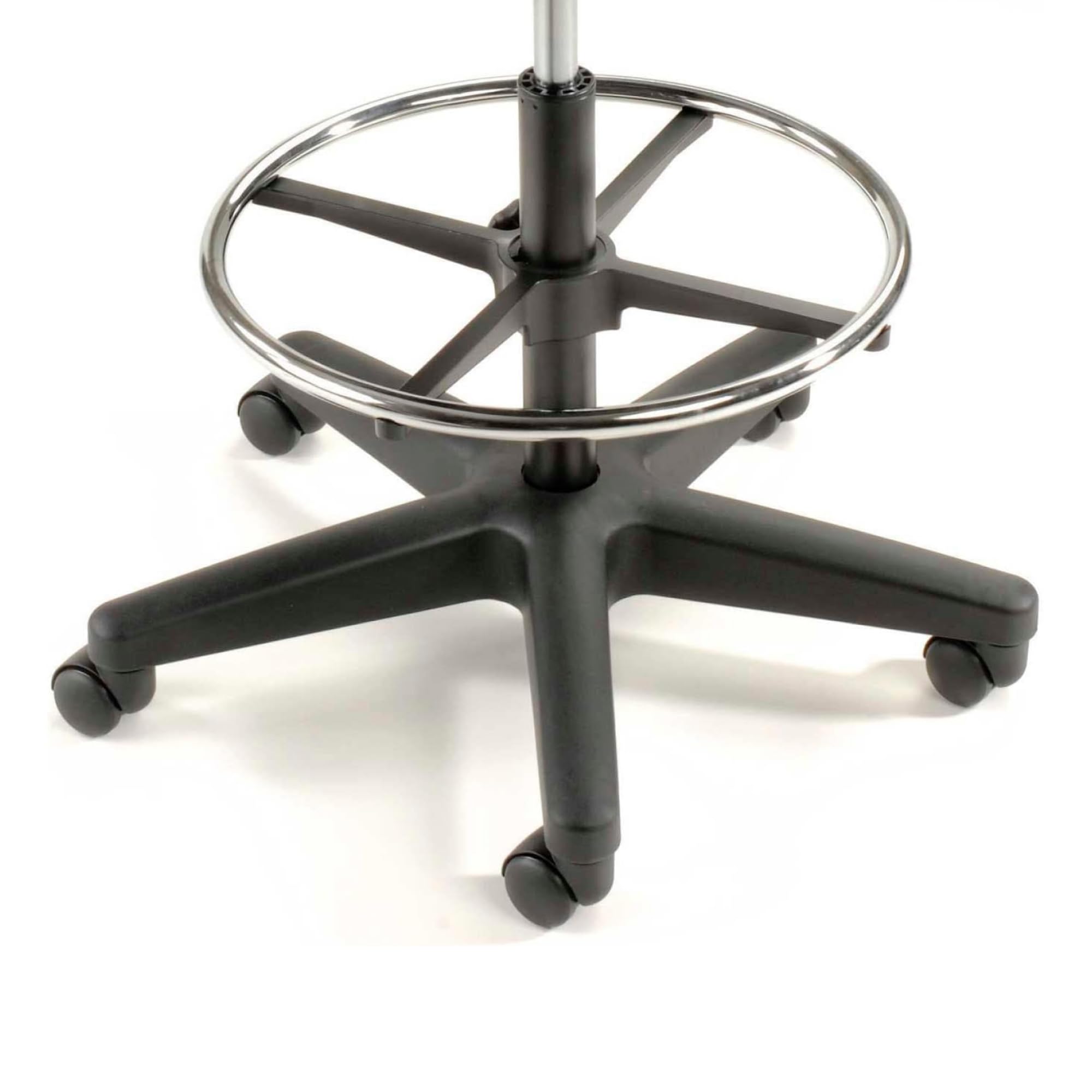 La Silla de Claudia: Taburete Alto con Respaldo Mini y Silla Ergonomica Escritorio con Reposapies | Centrosilla Taburete con Ruedas Giratorio | Silla Ergonómica Alta para Trabajo o Estudio
